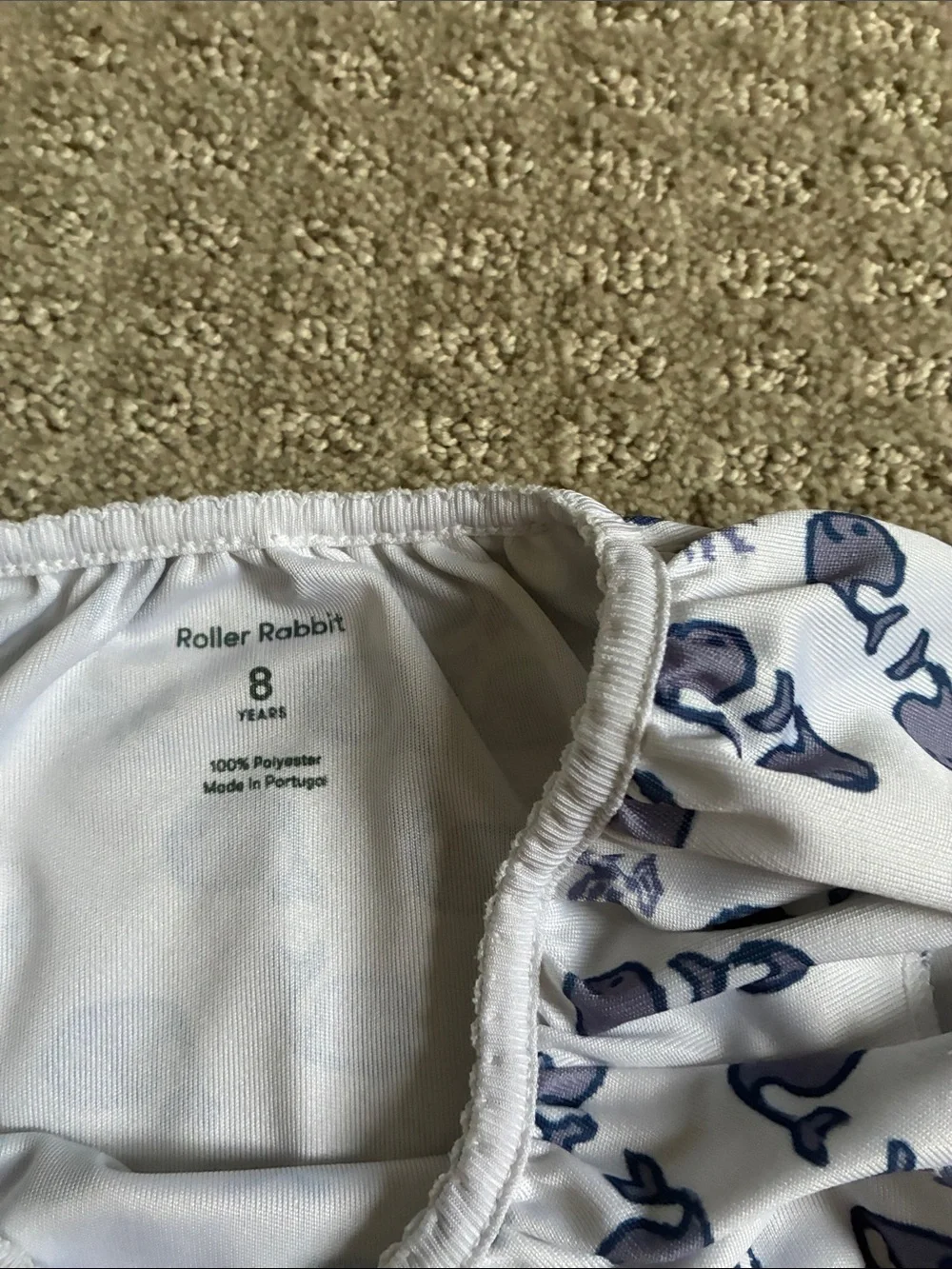 Roller Rabbit Kids Nightgowns - Pink Elephant & White Navy Whale Prints